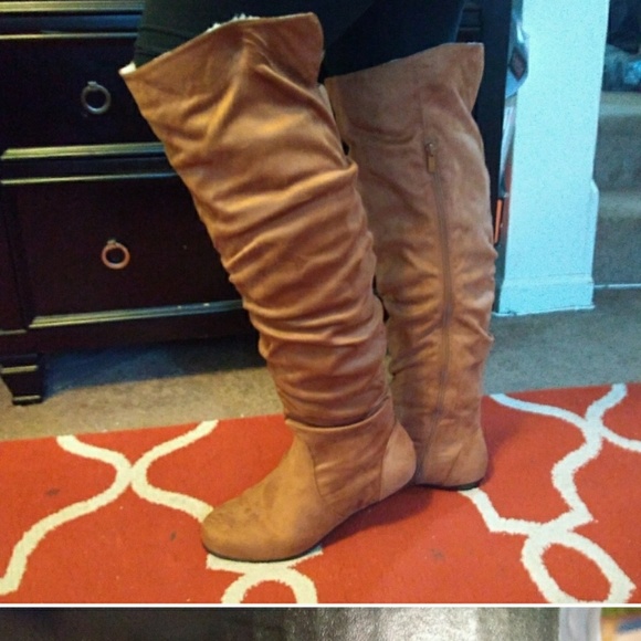 🆕NEW IN BOX Torrid Cognac Over the Knee Boots - Picture 3 of 8